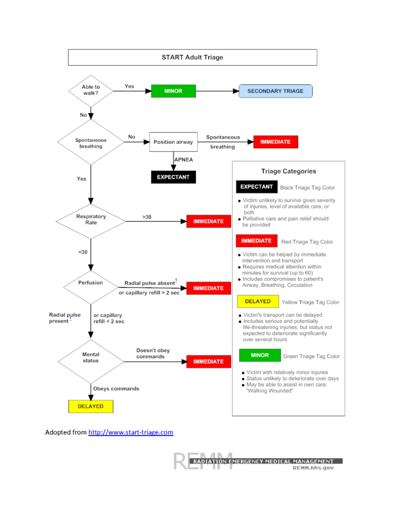 Image showing START Adult Triage workflow